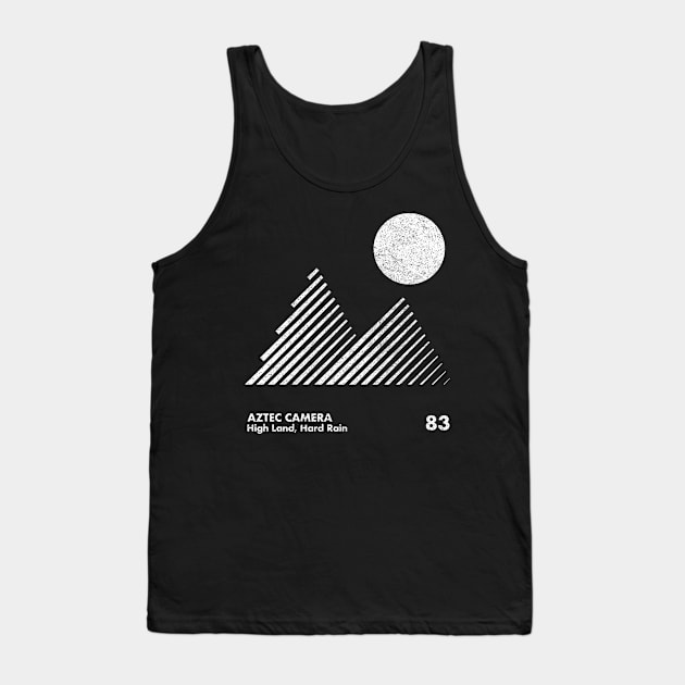 Aztec Camera / High Land, Hard Rain / Minimal Graphic Design Tribute Tank Top by saudade